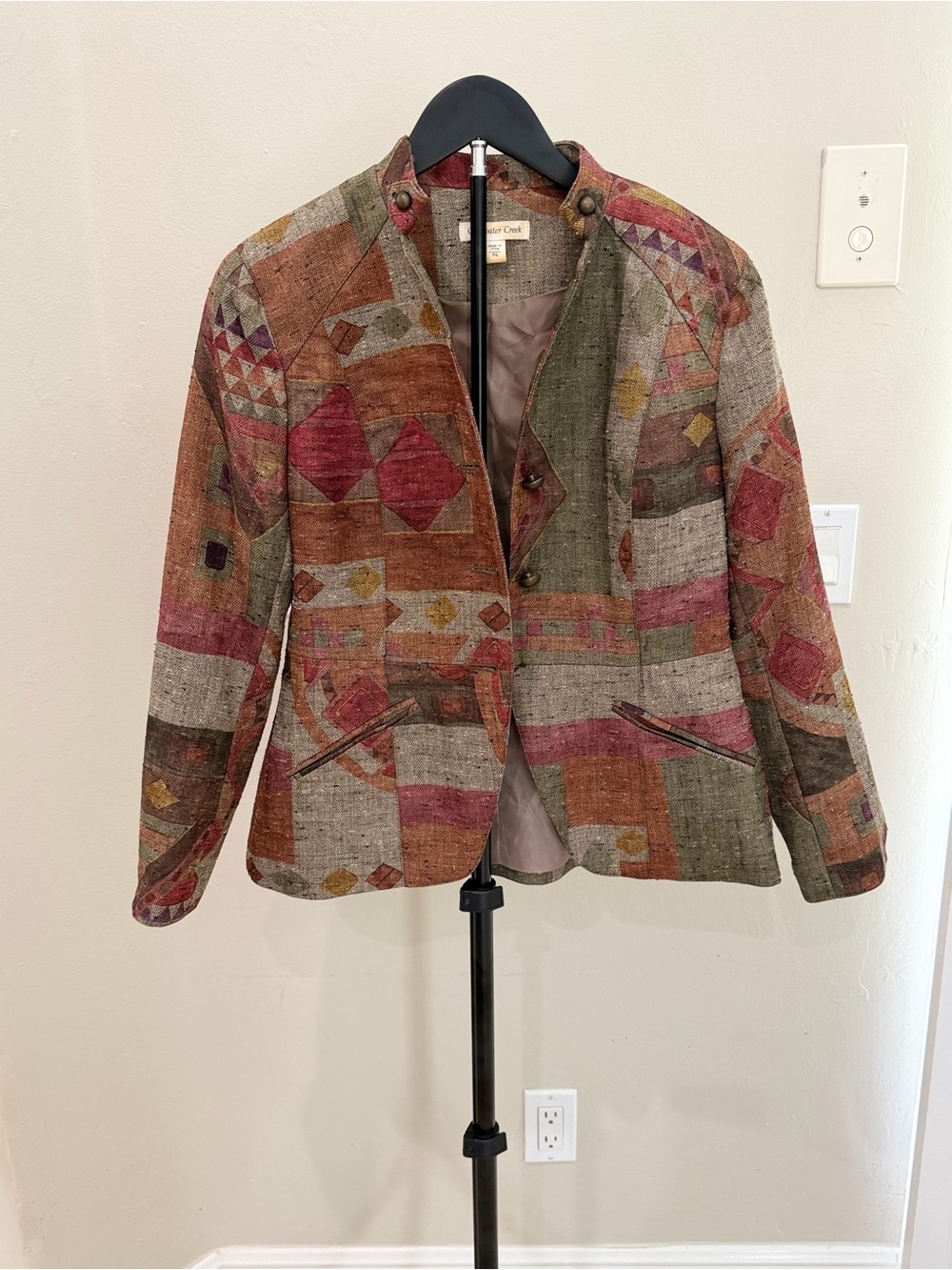 Vintage 90s Coldwater Creek Tapestry Art to Wear Blazer